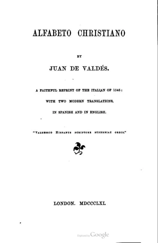 Portada de Alfabeto cristiano