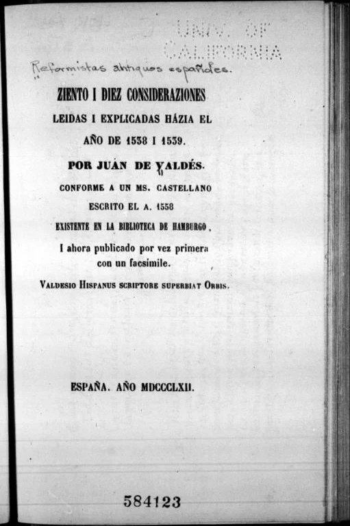 Portada de Ciento y diez consideraciones divinas